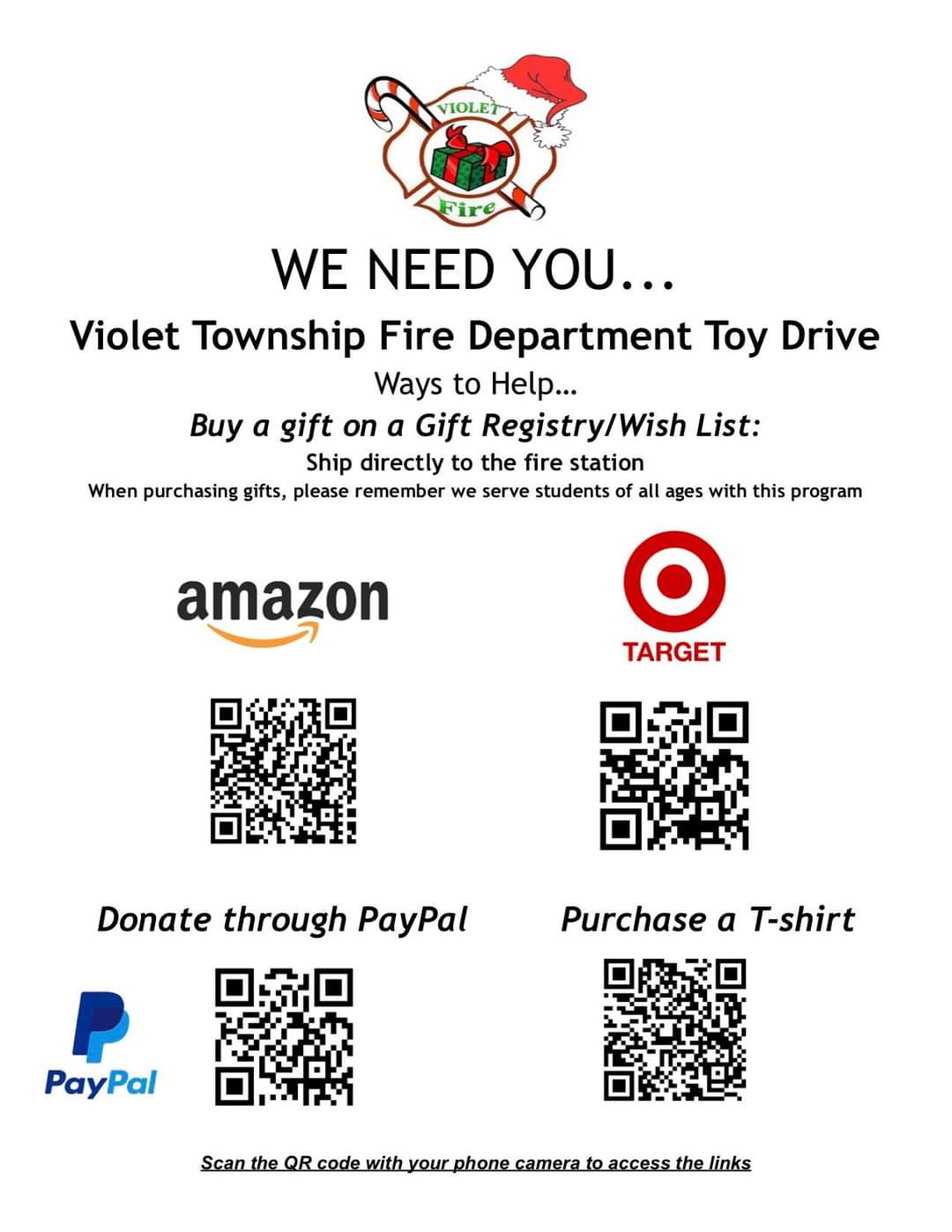 Toy Drive QR Codes